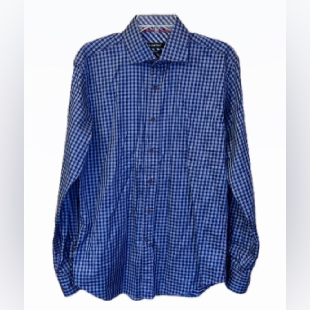 Bugatchi Long Sleeve Button Down Shirt Size M